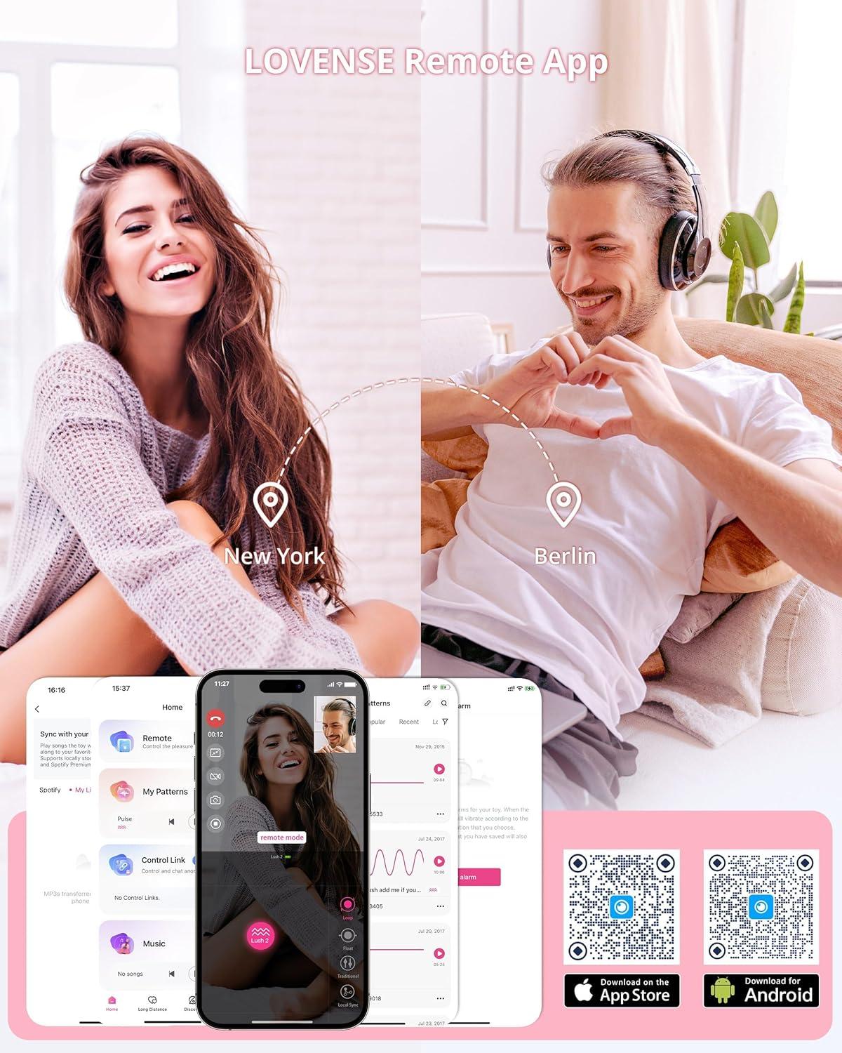 imageLOVENSE Lush 2 App Remote Controlled Vibrator G Spot Couples Vibrator Bluetooth Adult Sex Toys amp Games Vibrating Egg Powerful Vibrations for Women Couples Discreet Pleasure Waterproof