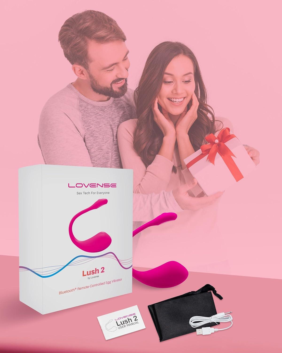 imageLOVENSE Lush 2 App Remote Controlled Vibrator G Spot Couples Vibrator Bluetooth Adult Sex Toys amp Games Vibrating Egg Powerful Vibrations for Women Couples Discreet Pleasure Waterproof