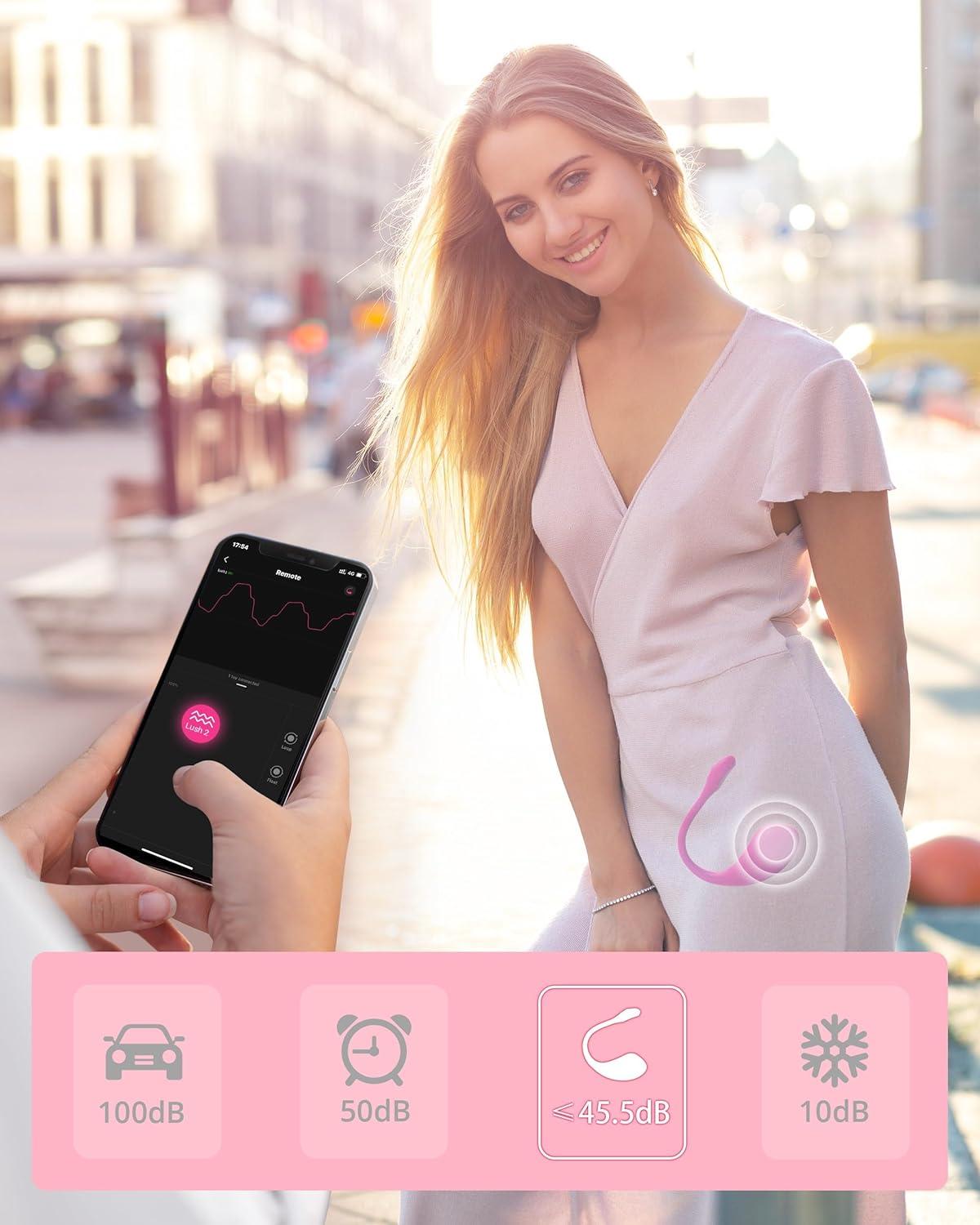 imageLOVENSE Lush 2 App Remote Controlled Vibrator G Spot Couples Vibrator Bluetooth Adult Sex Toys amp Games Vibrating Egg Powerful Vibrations for Women Couples Discreet Pleasure Waterproof