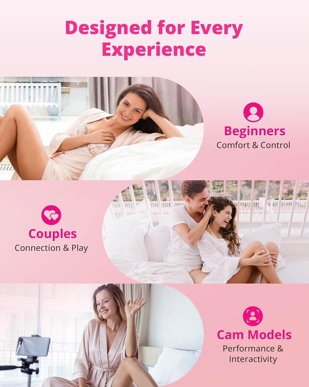 imageLOVENSE Lush Anal Vibrating Butt Plug Sex Toys App Controlled Vibrator with LED Light Small Anal Plug Adult Sex Toys amp Games for Men Women Couples BeginnersFriendly Waterproof Rose