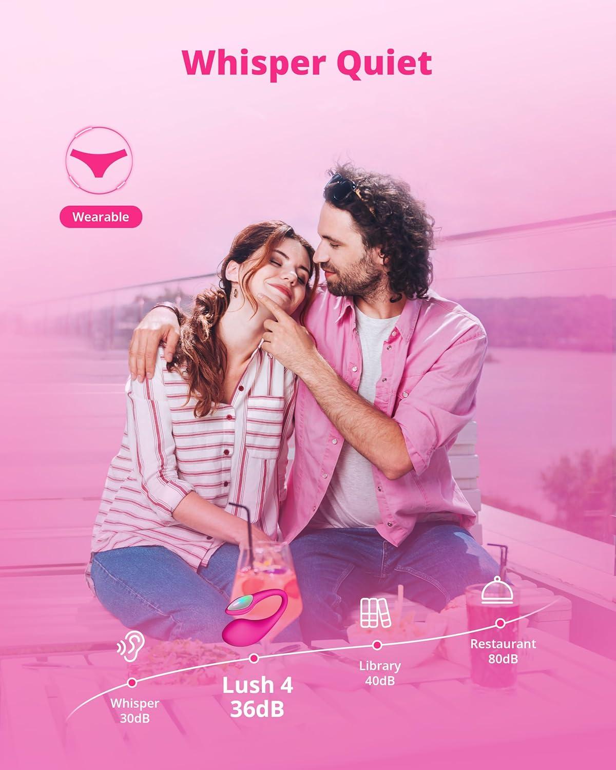 imageLOVENSE Wearable Lush 40 Gspot Bullet Vibrator Bluetooth Remote Control Sex Toys for Women Female Couples Pleasure Tools