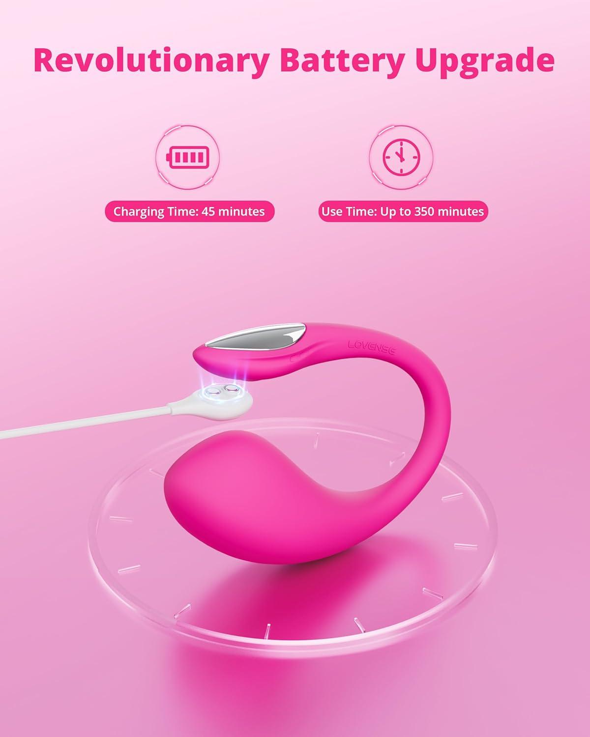 imageLOVENSE Wearable Lush 40 Gspot Bullet Vibrator Bluetooth Remote Control Sex Toys for Women Female Couples Pleasure Tools