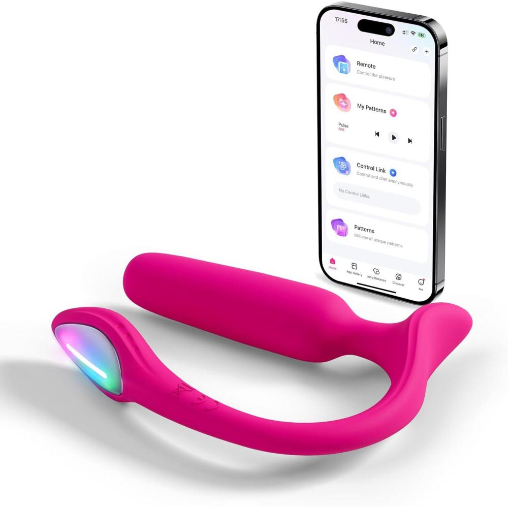 imageLOVENSE Lush Anal Vibrating Butt Plug Sex Toys App Controlled Vibrator with LED Light Small Anal Plug Adult Sex Toys amp Games for Men Women Couples BeginnersFriendly Waterproof Rose
