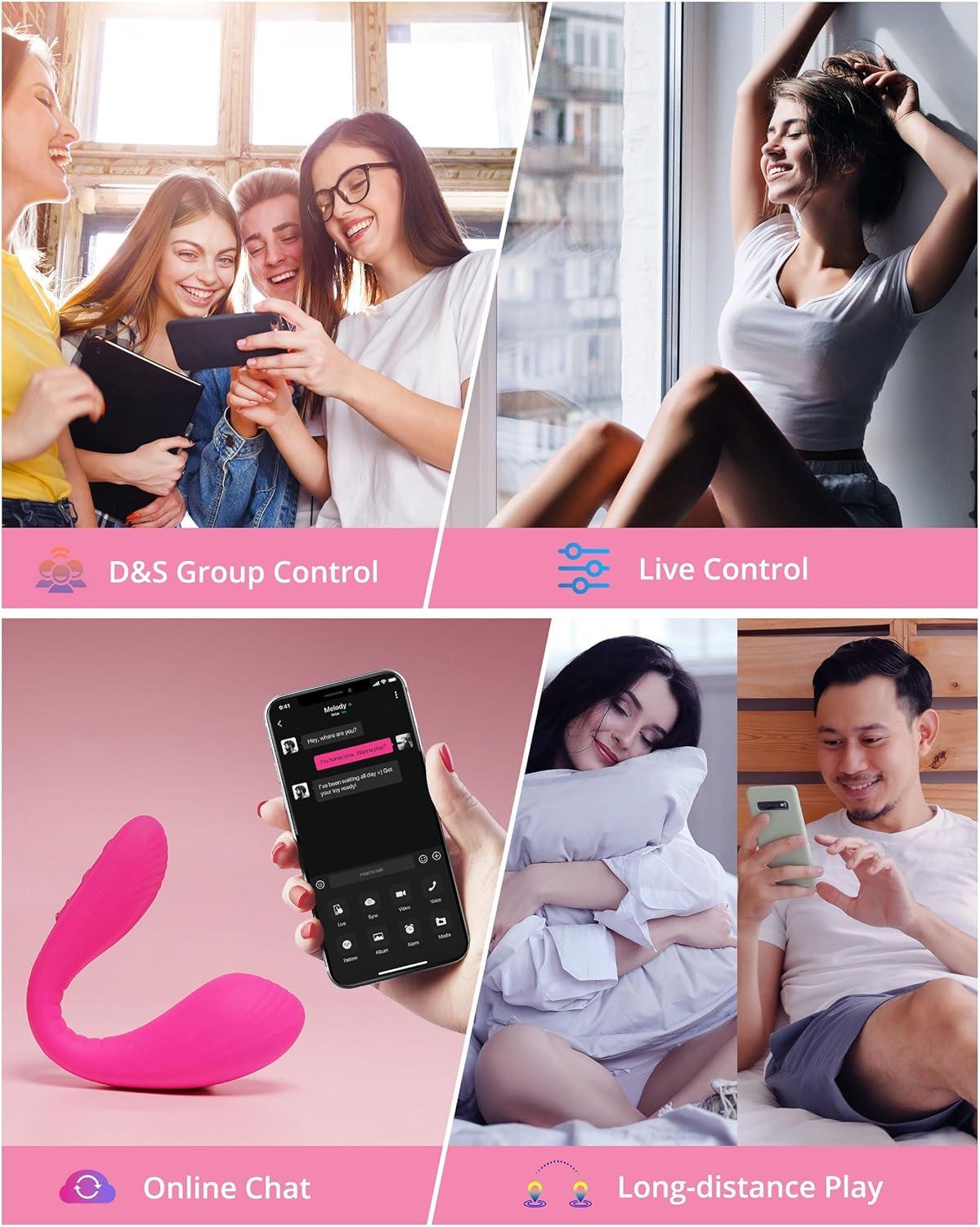 imageLOVENSE Dolce Remote Control VibratorAdult Sex Toys amp GamesWomens Sex ToysClitoris amp Gspot Vibrating Sex Toy for Double Stimulation with 10 Vibration Patterns