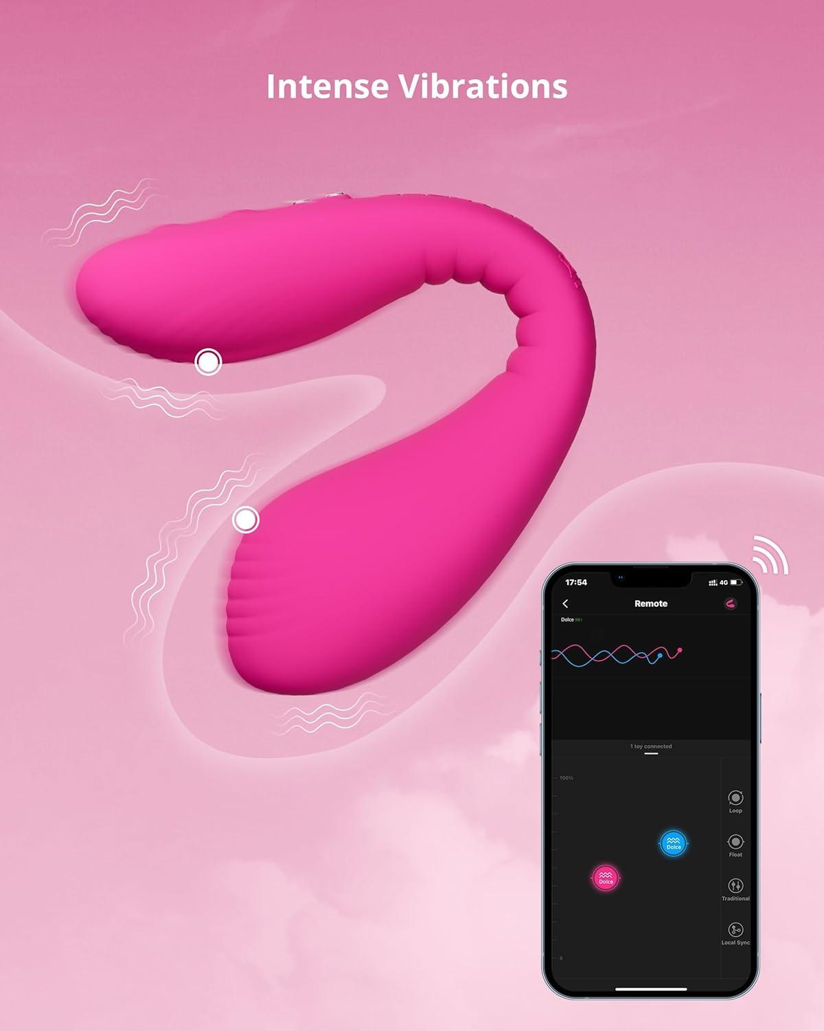 imageLOVENSE Dolce Remote Control VibratorAdult Sex Toys amp GamesWomens Sex ToysClitoris amp Gspot Vibrating Sex Toy for Double Stimulation with 10 Vibration Patterns