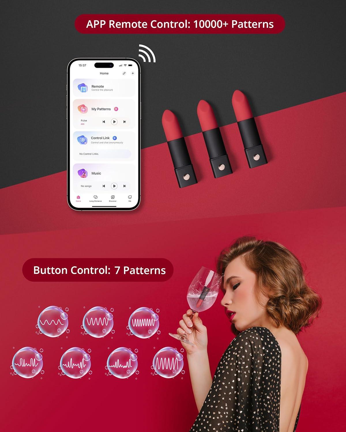 imageLOVENSE Exomoon Mini Bullet Vibrator Bluetooth Secret Lipstick Vibrator Waterproof Nipple Clitoris amp G Spot Massager for Women Small Portable Vibrating amp Massaging Adult Sex Toys for Couples