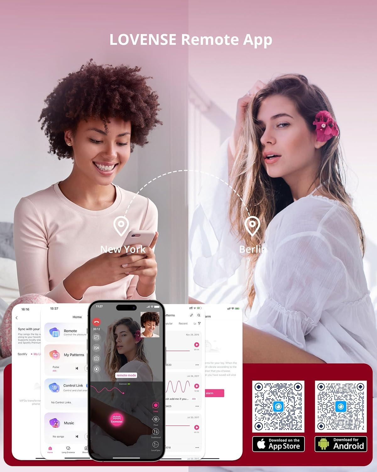 imageLOVENSE Exomoon Mini Bullet Vibrator Bluetooth Secret Lipstick Vibrator Waterproof Nipple Clitoris amp G Spot Massager for Women Small Portable Vibrating amp Massaging Adult Sex Toys for Couples