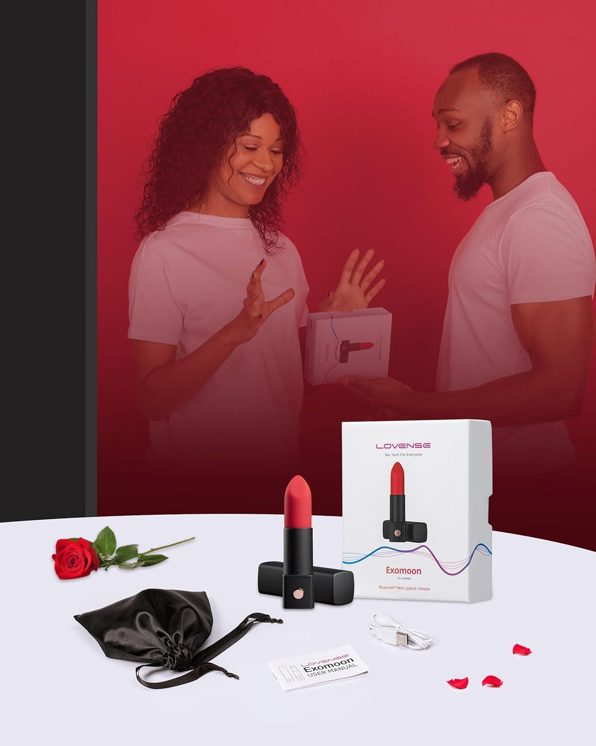 imageLOVENSE Exomoon Mini Bullet Vibrator Bluetooth Secret Lipstick Vibrator Waterproof Nipple Clitoris amp G Spot Massager for Women Small Portable Vibrating amp Massaging Adult Sex Toys for Couples