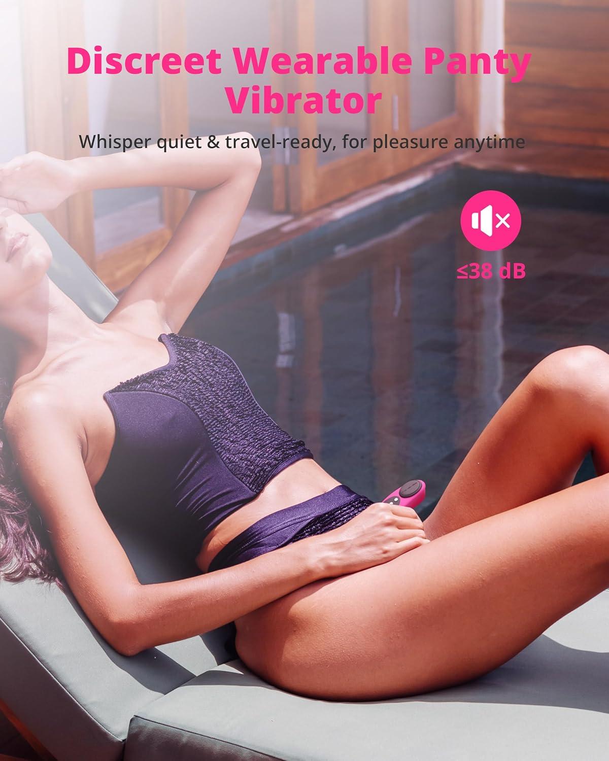 imageLOVENSE Ferri Vibrating Panties Magnetic Mini Wearable Clit Vibrator with Remote Control Long Distance for Female Couple Sex Toy amp Games Clitoral Stimulator Massager Discreet IPX7 Waterproof