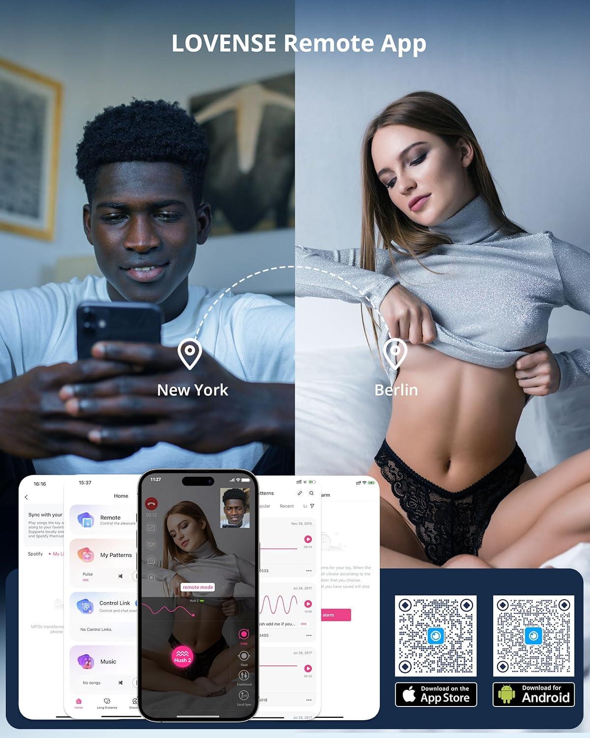 imageLOVENSE Hush 2 Vibrating Butt Plug 10 Silicone Anal Vibrator for Men with Remote Control Waterproof and Rechargeable Big Plug Vibration Machine for Women Adult Anal Plug Sex Toys for CouplesHush 2 225 Inch