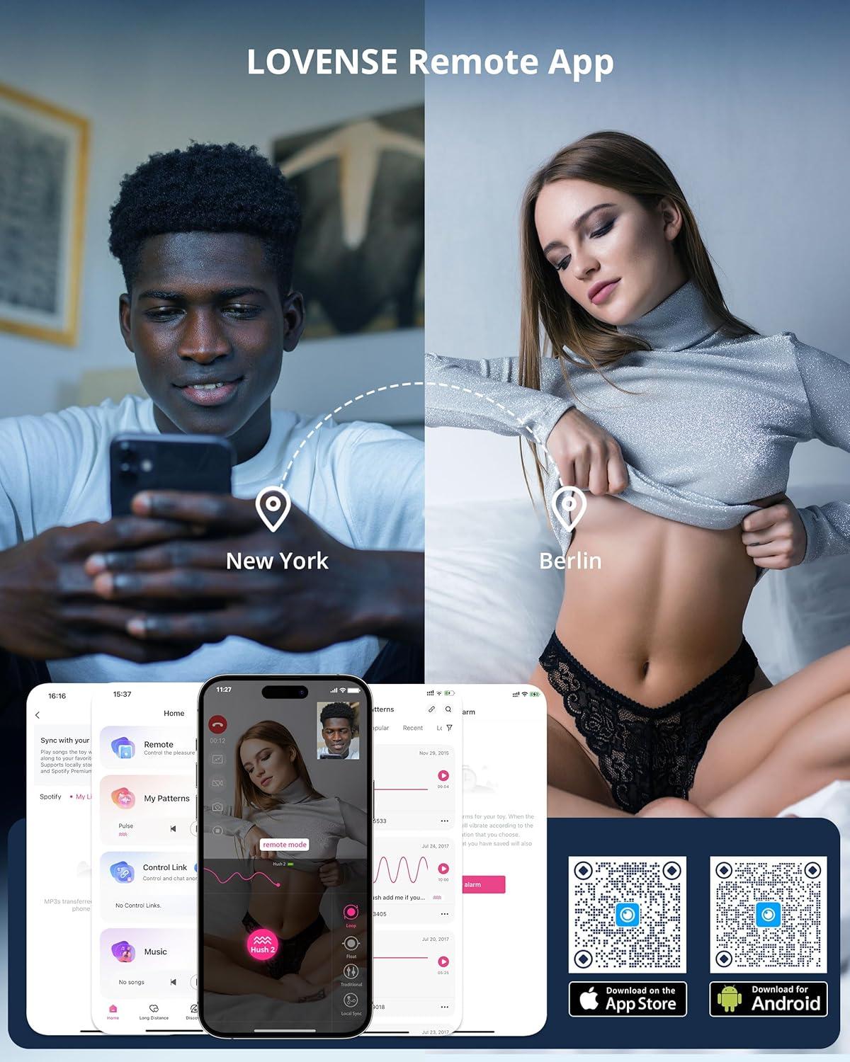 imageLOVENSE Hush 2 Vibrating Butt Plug 10 Silicone Anal Vibrator for Men with Remote Control Waterproof and Rechargeable Big Plug Vibration Machine for Women Adult Anal Plug Sex Toys for CouplesHush 2 15 Inch
