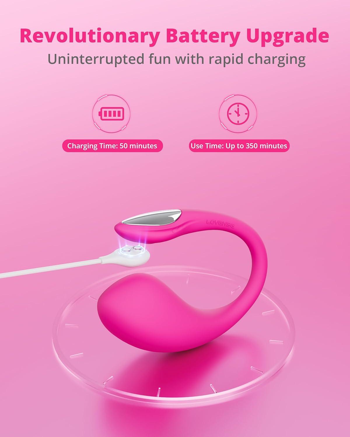 imageLOVENSE Lush 4 G spot Vibrator Couples Sex Toys Powerful Wearable Egg Vibrators APP Remote Control Long Distance Adult Sex Toys amp Games with LED Light IPX7 Waterproof Discreet Rose