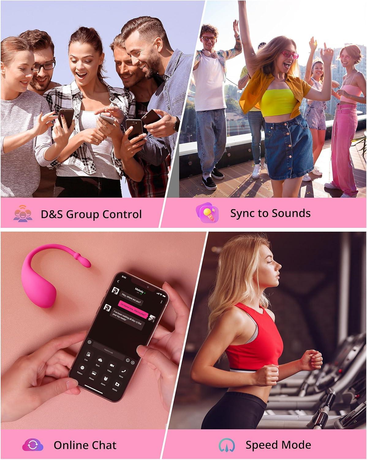 imageLOVENSE Lush G Spot Vibrators with Remote Long Distance App Controlled Egg Vibrator Wireless Bluetooth Vibrating Women Sex Toys Rechargeable Massagers for Female Couples Sexual Stimulator
