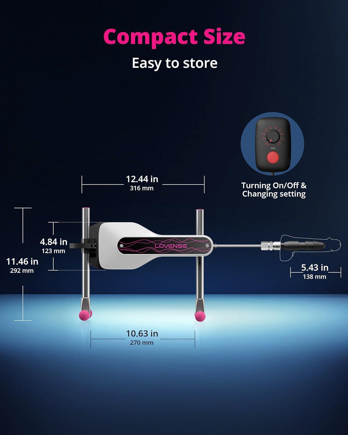 imageLOVENSE Mini Sex Machine Sex Toys Machines amp Devices with Remote Control Thrusting Machine for Women for G Spot Anal Stimulation Adult Toys with Dildo Discreet Packaging