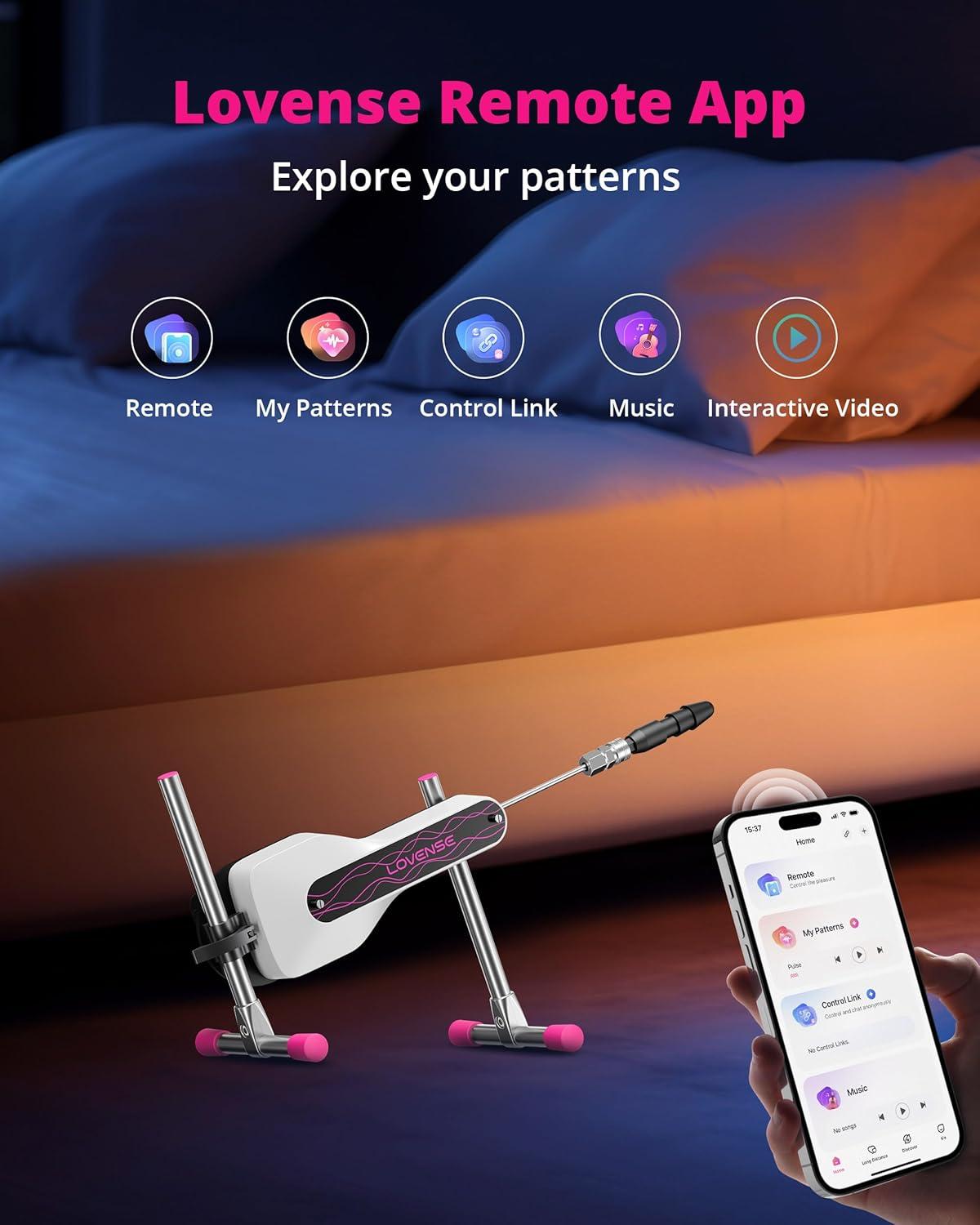 imageLOVENSE Mini Sex Machine Sex Toys Machines amp Devices with Remote Control Thrusting Machine for Women for G Spot Anal Stimulation Adult Toys with Dildo Discreet Packaging