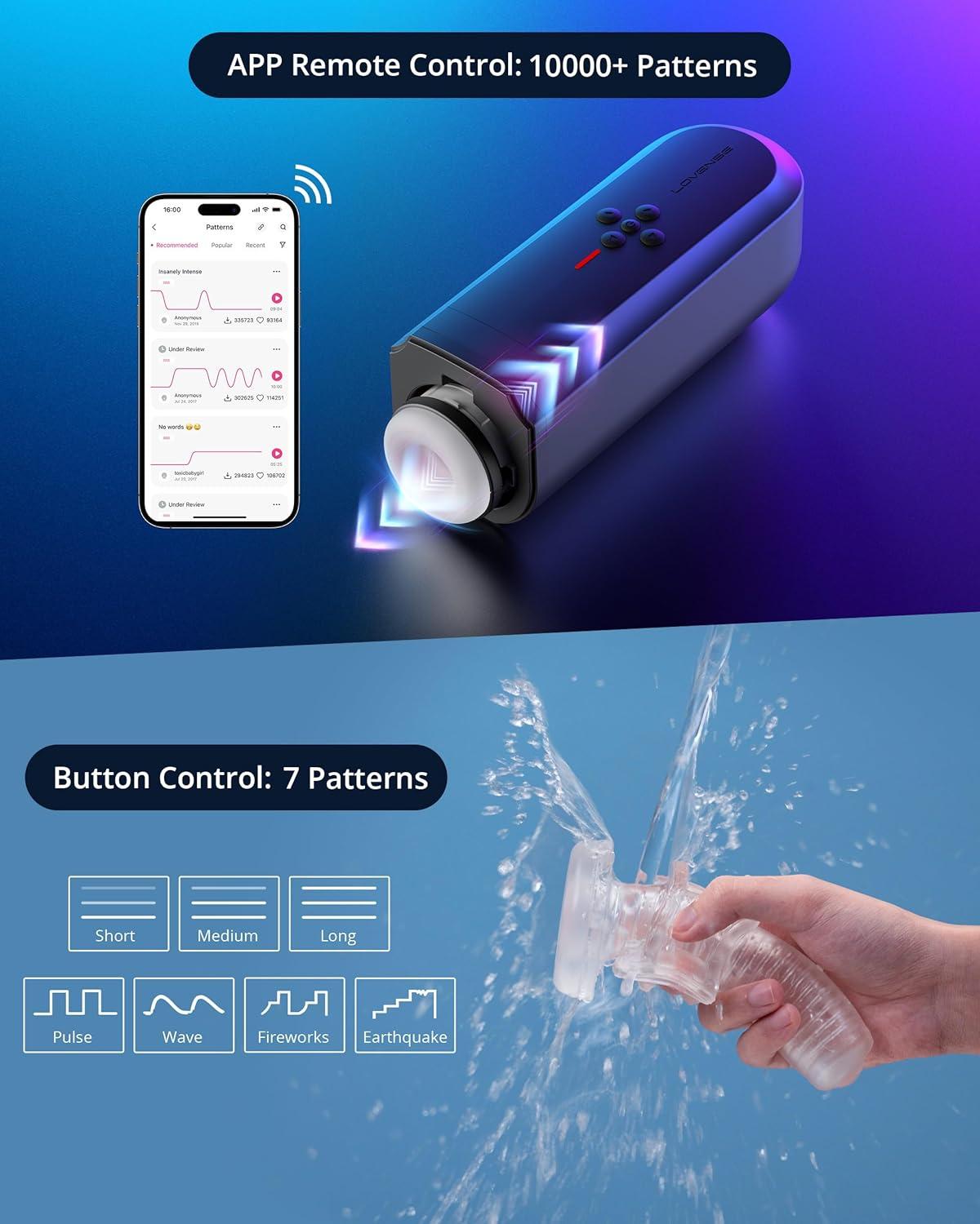 imageLOVENSE Solace Automatic Male Masturbator Stroker Toys HandsFree Electric Masturbators Cup with Adjustable Desk Mount 3D Realistic Pocket Pussy Adult Sex Toys amp Games for Men Pleasure