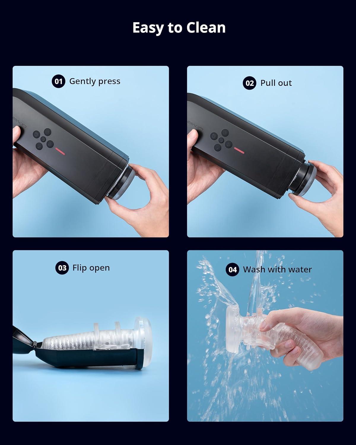 imageLOVENSE Solace Automatic Male Masturbator Stroker Toys HandsFree Electric Masturbators Cup with Adjustable Desk Mount 3D Realistic Pocket Pussy Adult Sex Toys amp Games for Men Pleasure
