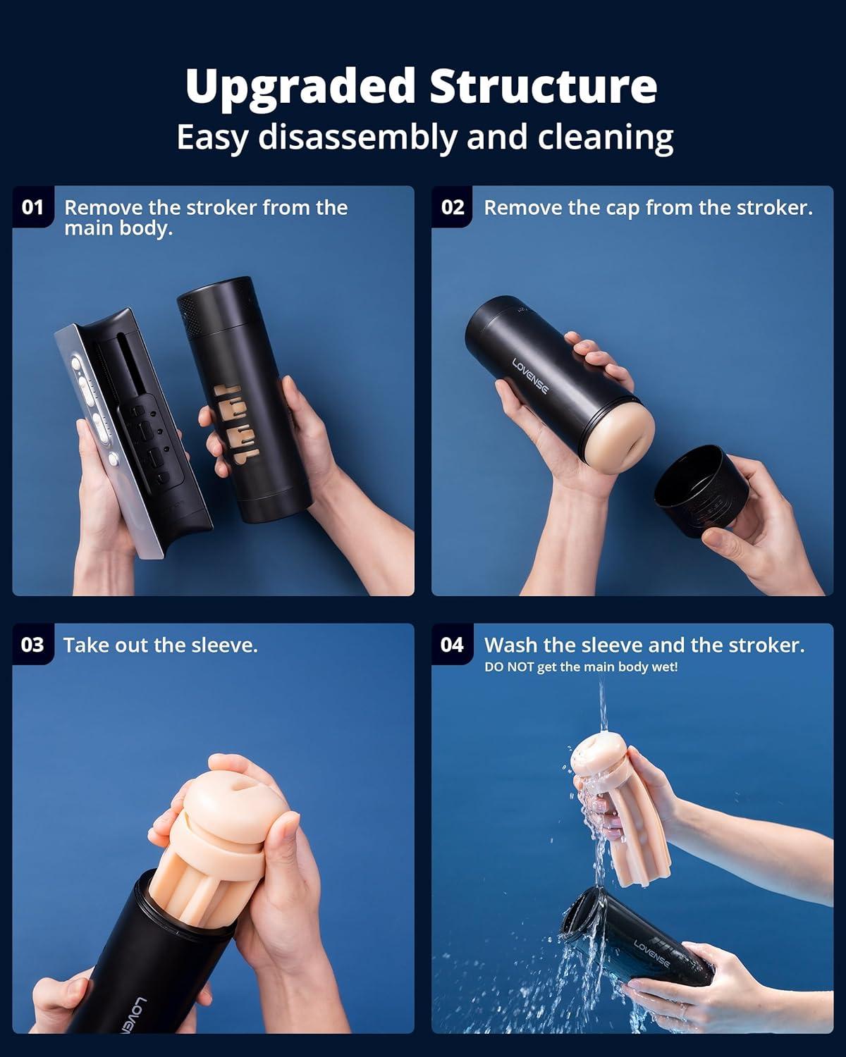 imageLOVENSE Solace Pro Automatic Male Masturbators App Remote Control Pocket Pussy Thrusting Blowjob Sex Toys Machines amp Devices for Men Pleasure Adjustable Male Stroker with Immersive AIVR Experience