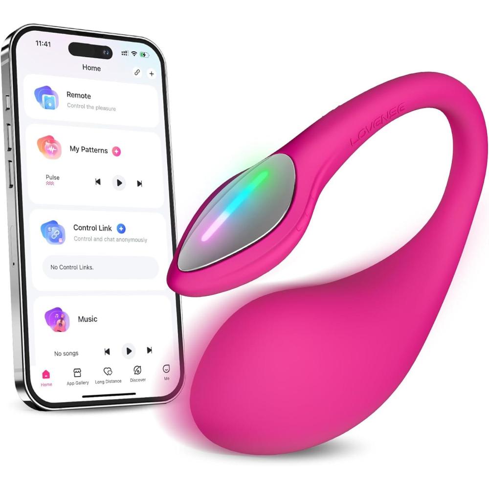 imageLOVENSE Lush 4 G spot Vibrator Couples Sex Toys Powerful Wearable Egg Vibrators APP Remote Control Long Distance Adult Sex Toys amp Games with LED Light IPX7 Waterproof Discreet Rose