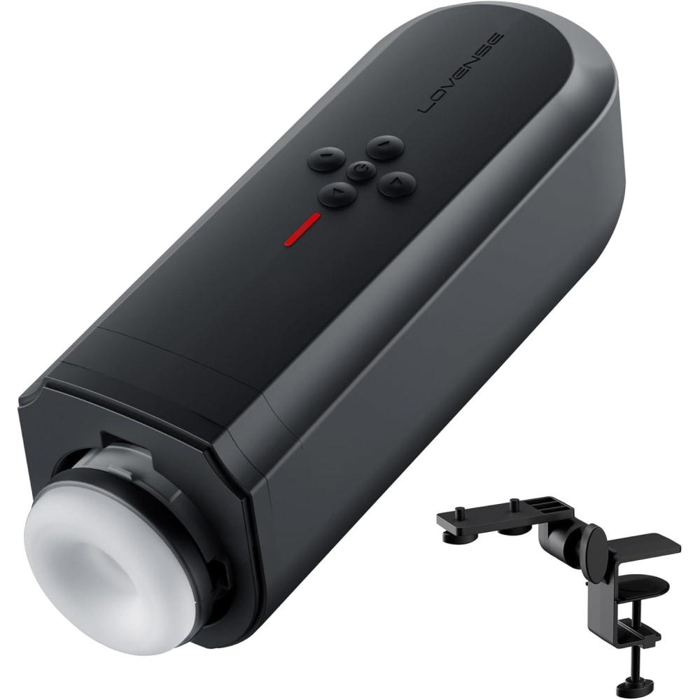 imageLOVENSE Solace Automatic Male Masturbator Stroker Toys HandsFree Electric Masturbators Cup with Adjustable Desk Mount 3D Realistic Pocket Pussy Adult Sex Toys amp Games for Men Pleasure