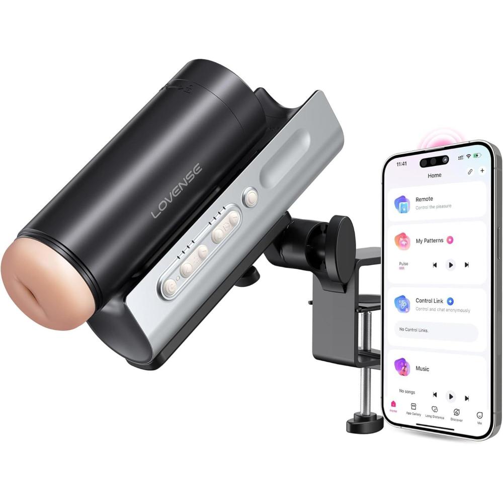imageLOVENSE Solace Pro Automatic Male Masturbators App Remote Control Pocket Pussy Thrusting Blowjob Sex Toys Machines amp Devices for Men Pleasure Adjustable Male Stroker with Immersive AIVR Experience