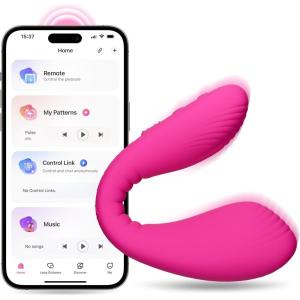 LOVENSE Dolce Remote Control Vibrator，Adult Sex Toys & Games,Womens Sex Toys,Clitoris & G-spot Vibrating Sex Toy for Double Stimulation with 10 Vibration Patterns