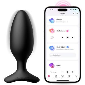 LOVENSE Hush 2 Vibrating Butt Plug 1.0″, Silicone Anal Vibrator for Men with Remote Control, Waterproof and Rechargeable Big Plug Vibration Machine for Women, Adult Anal Plug Sex Toys for Couples(Hush 2 (1.75 Inch))