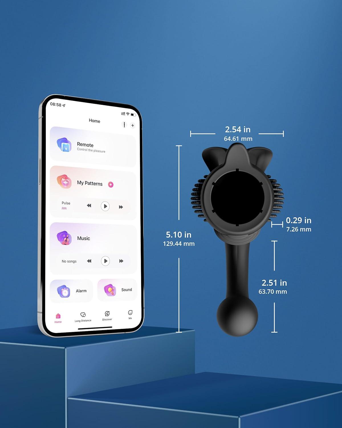 imageLOVENSE Domi 2 Wand Massager Vibrator for Adults Domi 2 Wand Massager Attachment for Men Domi 2 Massage Wand Accessories for Women Gift Kit for Couples Pleasure