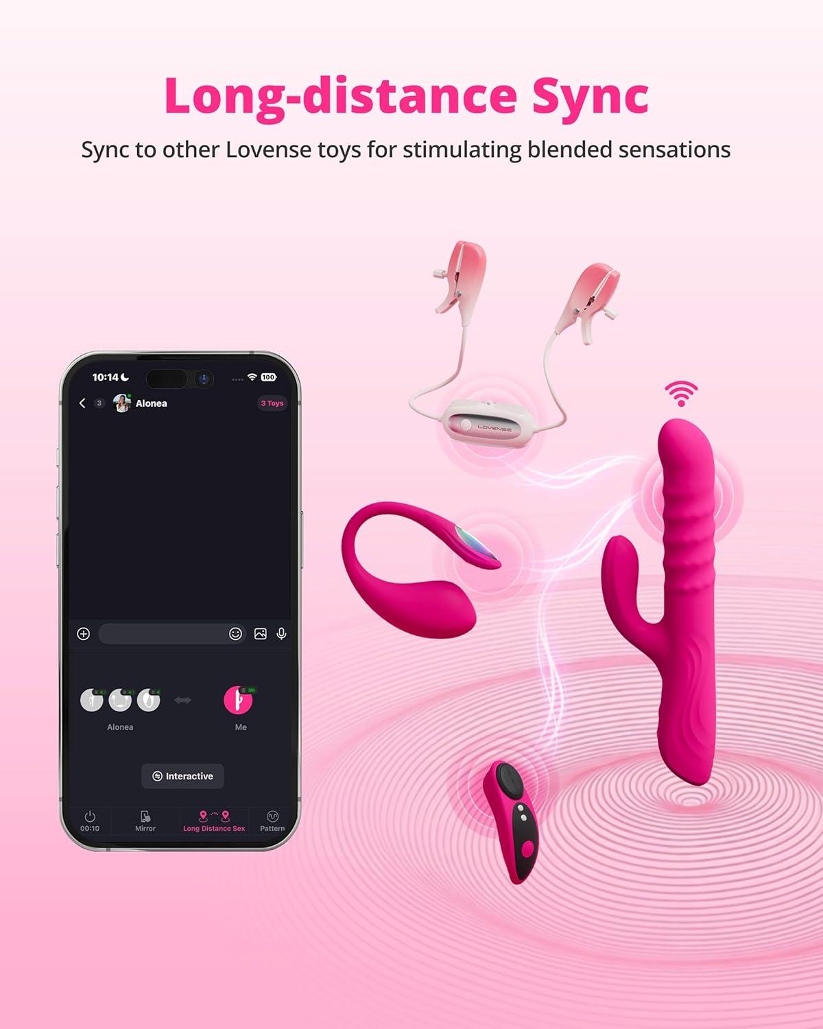 imageLovense Velvo Rabbit Vibrator with Rotating Beads Powerful GSpot amp Clit Vibrator Adult Toys for Women App Remote Control Long Distance Couple Vibrating Dildos Waterproof Rechargeable Sex Toys