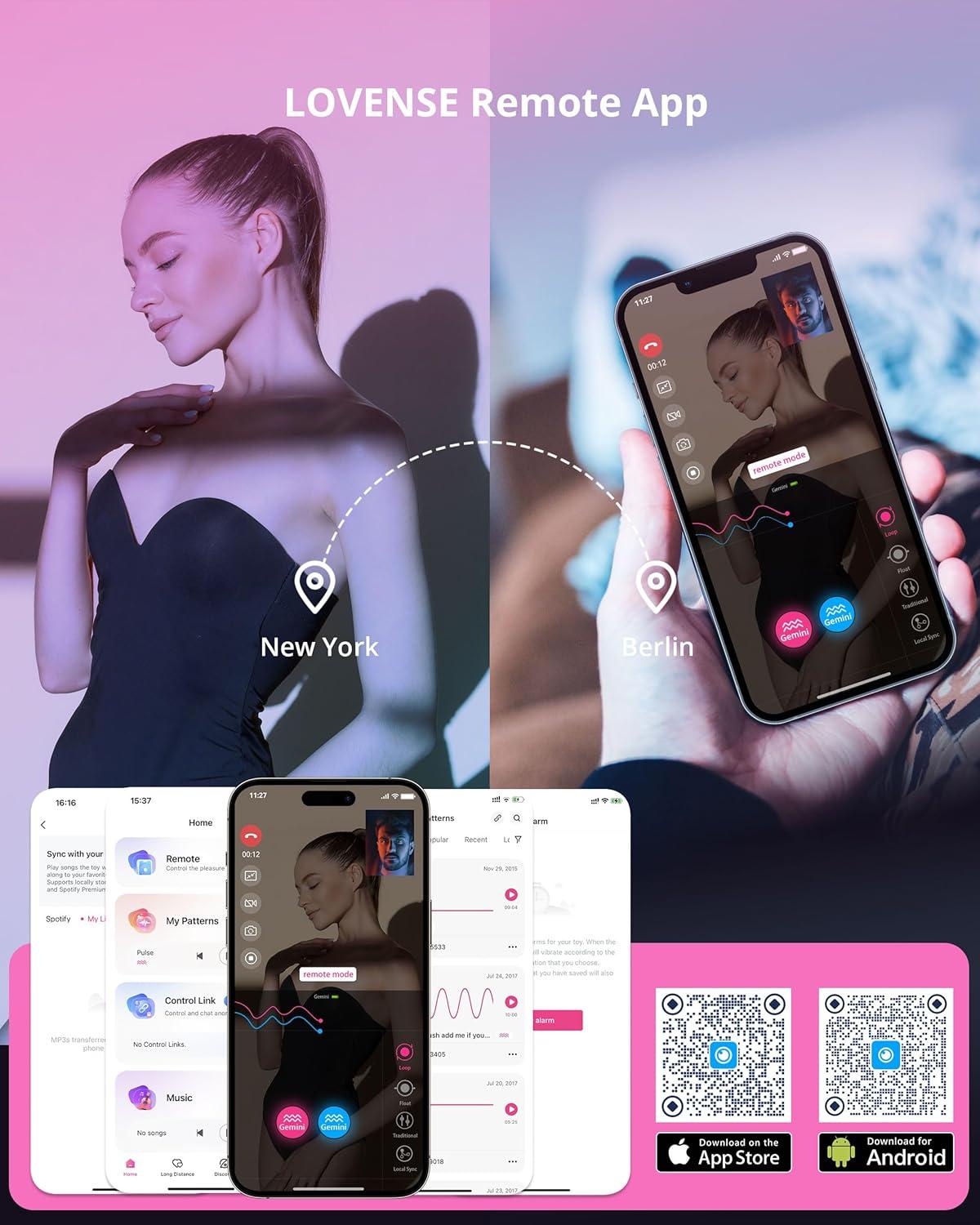 imageLOVENSE Gemini Vibrating Nipple Clamps Bluetooth Adjustable Nipple Stimulator with App Remote Control Rechargeable Sex Toys for Women Men Couples Play TwoColor Gradient