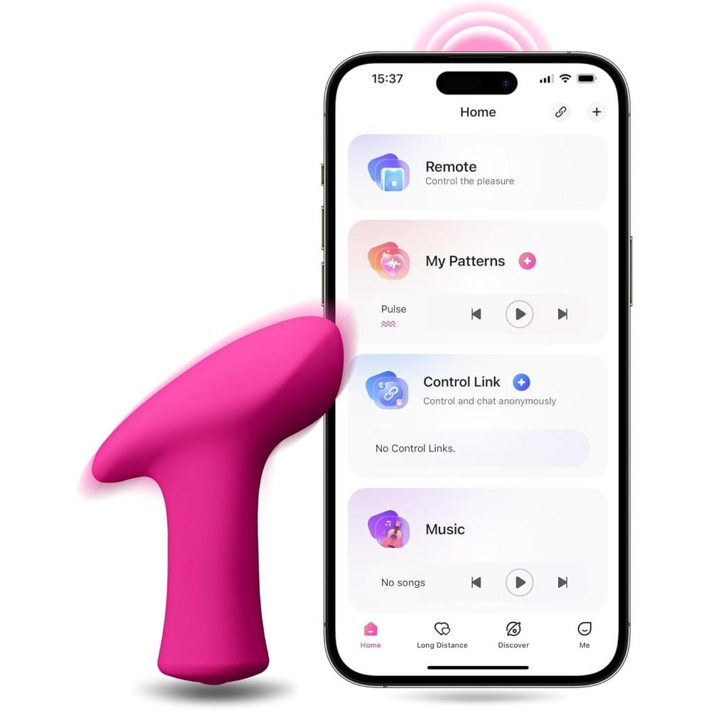 imageLOVENSE Ambi Mini Bullet Vibrator Small and Discreet Powerful Stimulator with Long Distance Bluetooth Wireless Control Hammer Shape to Pinpoint Stimulate