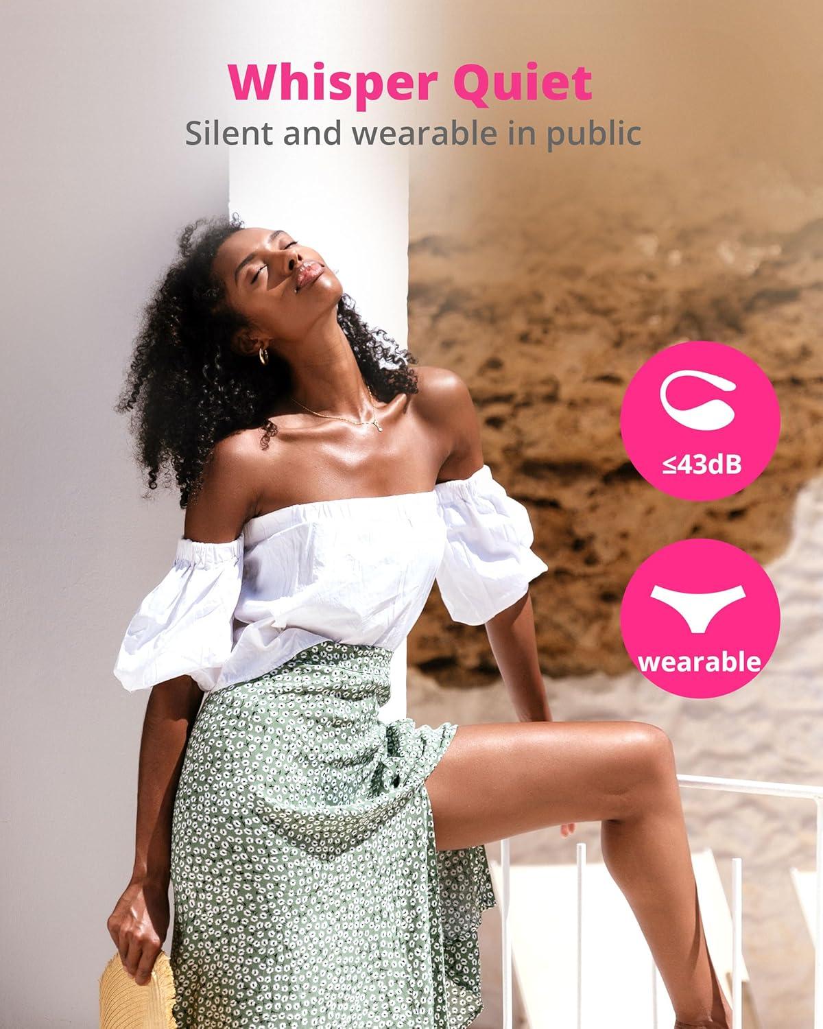 imageLOVENSE Lush 3 Remote Bullet Vibrator Womens Sex Toys Wearable G Spot Vibrator with Remote Adult Sex Toys for Female Couples Bluetooth Long Distance Vibrating Dildo with Unlimited Vibration Modes