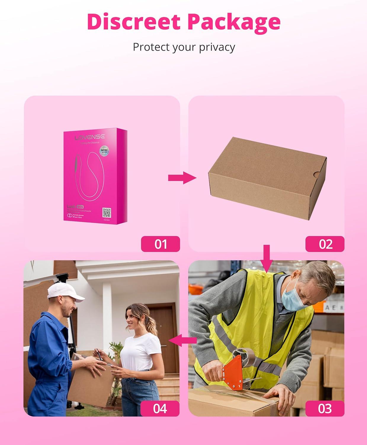 imageLOVENSE Lush Mini Discreet G Spot Vibrator Mini Powerful Remote Control Couples Sex Toys for Her 10000 Vibrations Modes Wearable Egg Vibrators for Beginner Waterproof Quiet Portable for Travel