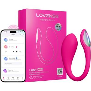 LOVENSE Lush Mini Discreet G Spot Vibrator, Mini Powerful Remote Control Couples Sex Toys for Her 10,000+ Vibrations Modes Wearable Egg Vibrators for Beginner Waterproof Quiet Portable for Travel