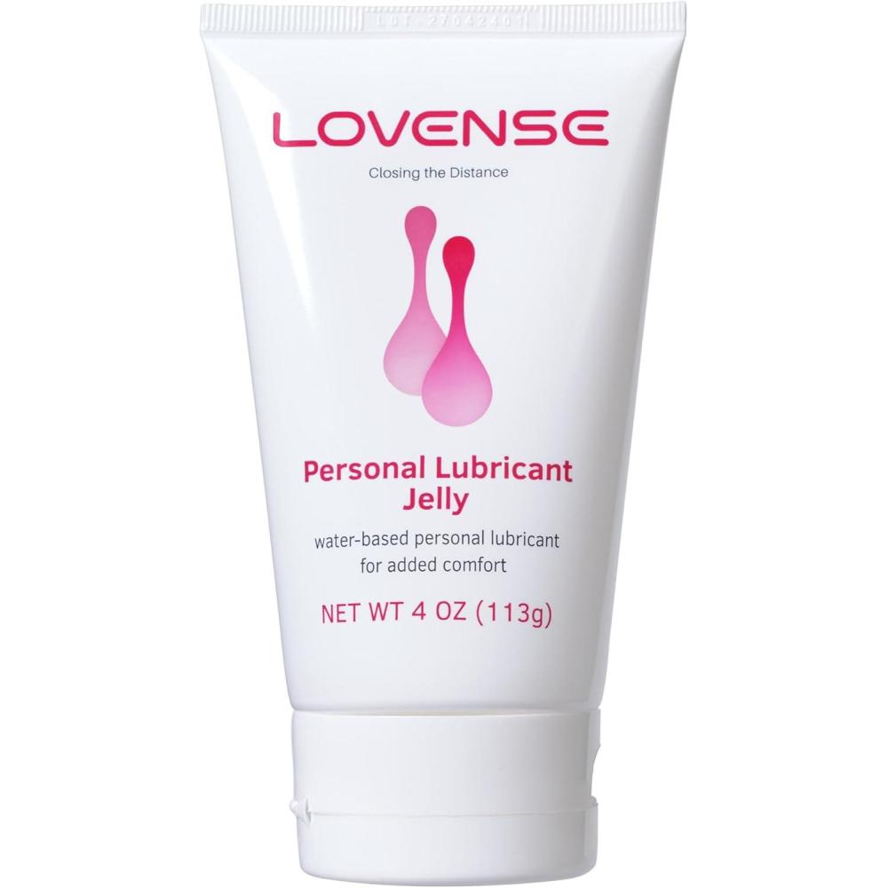 imageLOVENSE Personal Lubricant Jelly Privacy WaterBased Lube Long Lasting Lubrication for Men Women and Couples 4 Oz Pack of 14 Ounce Pack of 1