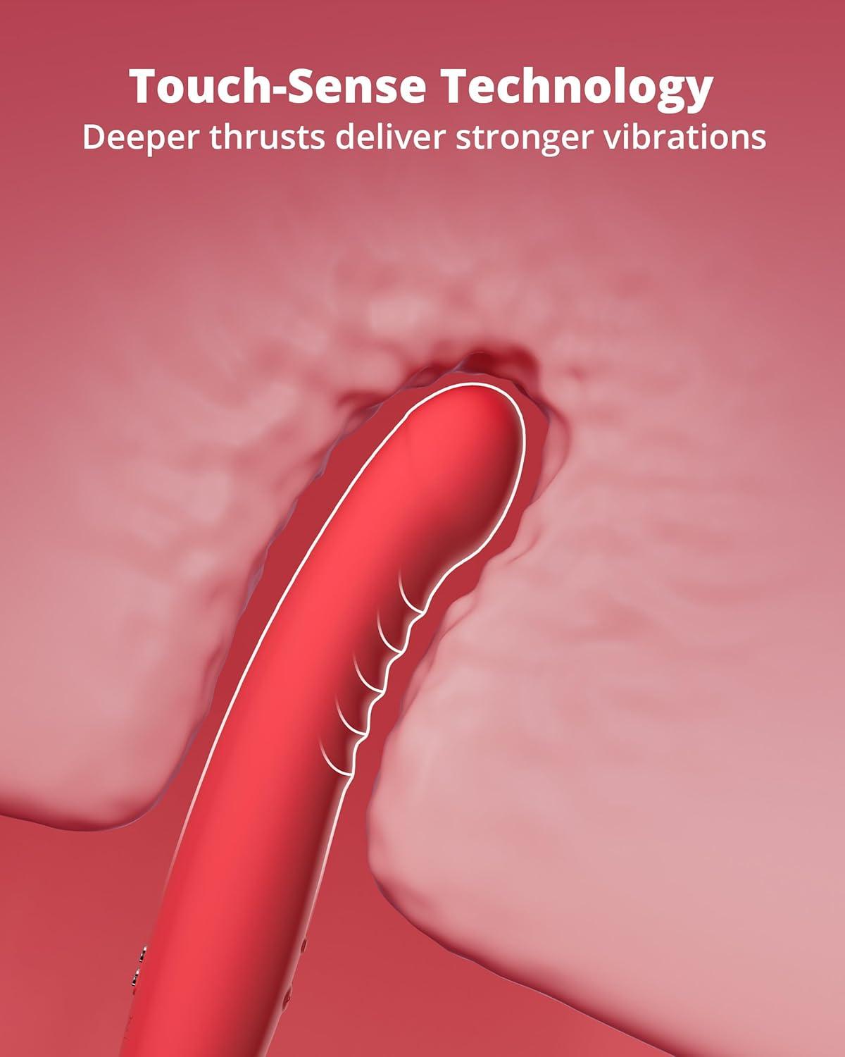 imageLOVENSE Mission 2 Dildo Machine Adjustable 180 Suction Cup Dildo App Remote Control Sex Machine for Women Powerful Vibration amp TouchSense Automatic Sex Toy for Couple