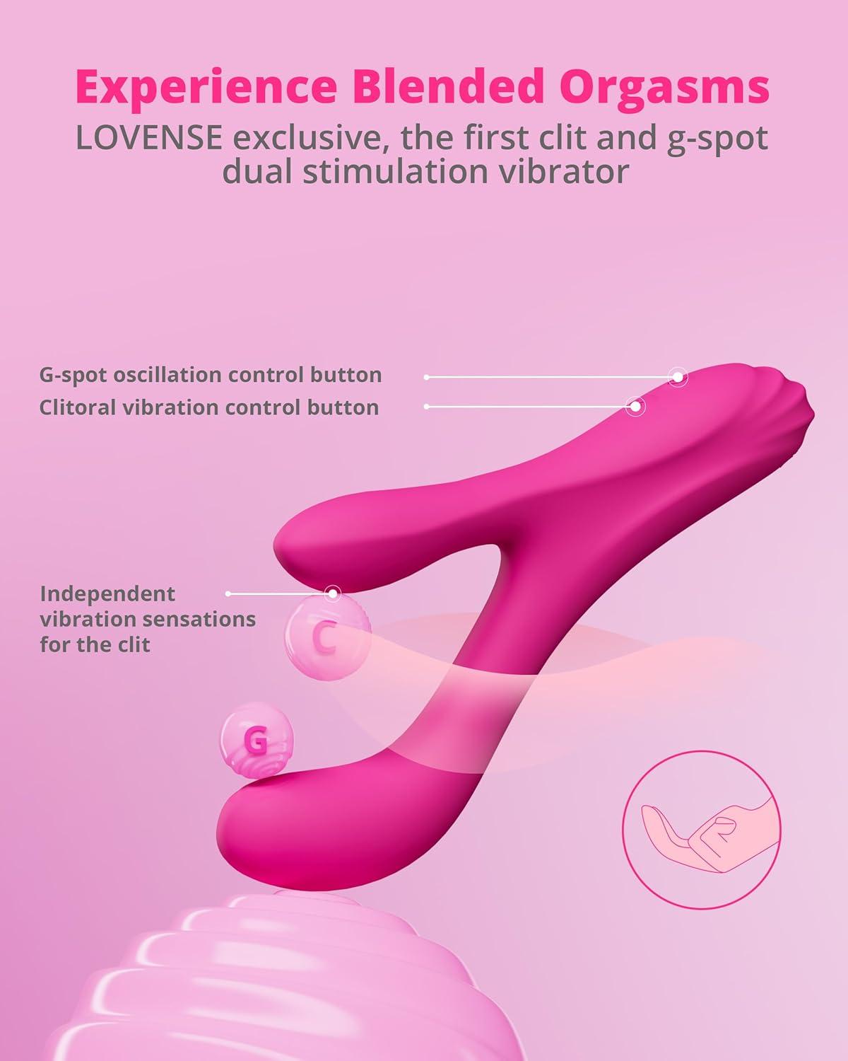 imageLOVENSE Osci 3 Rabbit Sex Toy Vibrator with APP ControlGspot Vibrator amp Oscillation Massager with Dual Motor for Clitoral StimulatorAdult Toys for Women Couple with Wireless Remote Control Vibrator