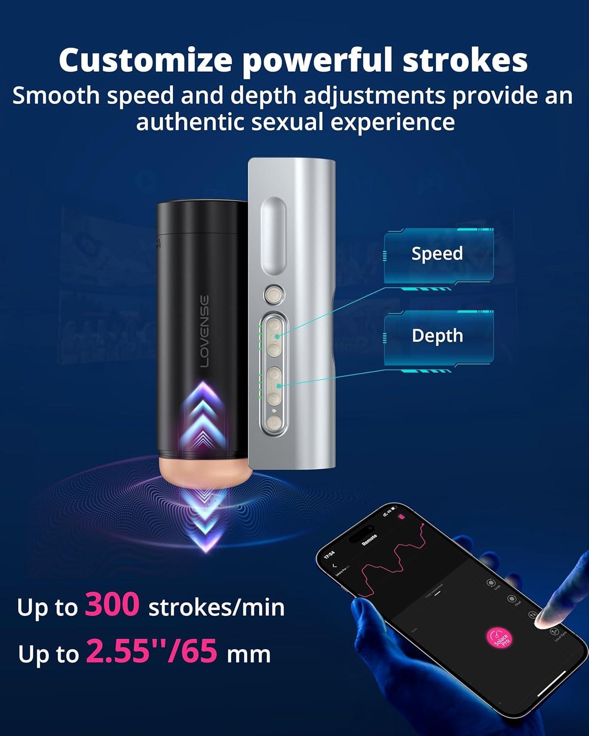 imageLOVENSE Solace Pro Automatic Male MasturbatorApp Remote Control Thrusting Blowjob Machine LOVENSE Personal Lubricant Privacy WaterBased lube NonSticky Lubrication for Men Women and Couples