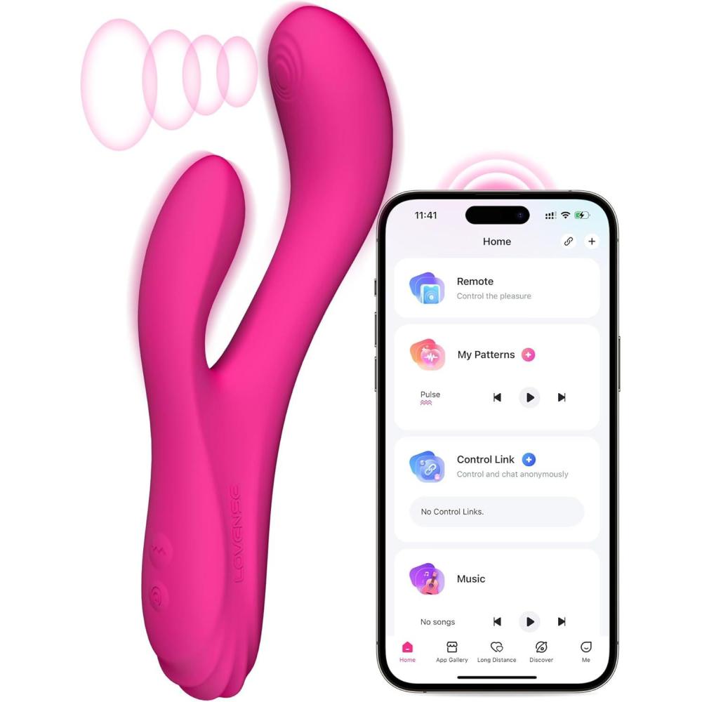 imageLOVENSE Osci 3 Rabbit Sex Toy Vibrator with APP ControlGspot Vibrator amp Oscillation Massager with Dual Motor for Clitoral StimulatorAdult Toys for Women Couple with Wireless Remote Control Vibrator