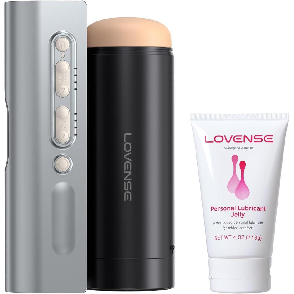 imageLOVENSE Solace Pro Automatic Male MasturbatorApp Remote Control Thrusting Blowjob Machine LOVENSE Personal Lubricant Privacy WaterBased lube NonSticky Lubrication for Men Women and Couples