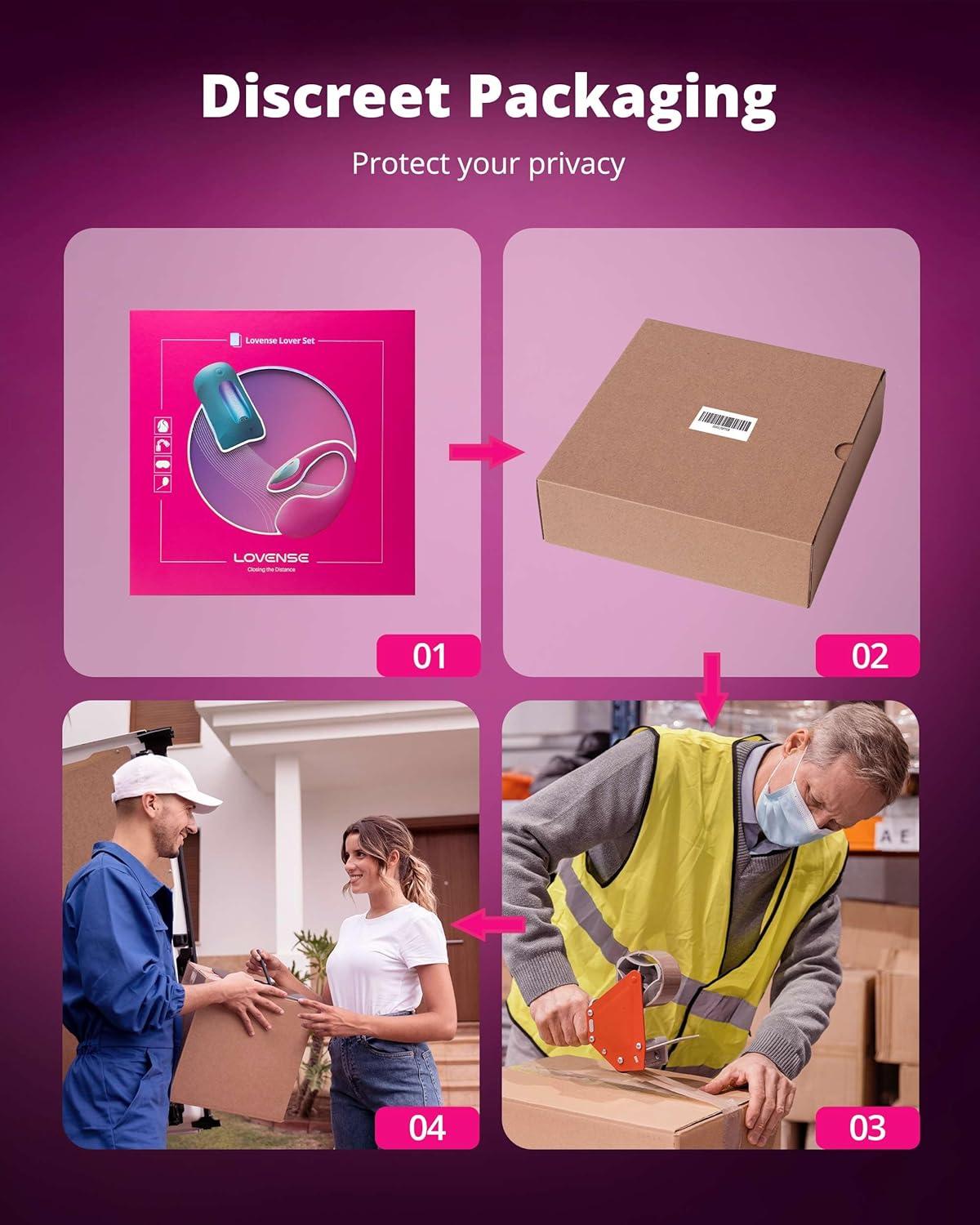 imageLOVENSE Lover Set 2026 App Controlled Couples Kit Waterproof BodySafe Lush 4 Wearable Vibrator Gush 2 Male Masturbator and Accessories Long Distance Relationship Toys Premium Couples Gift Set