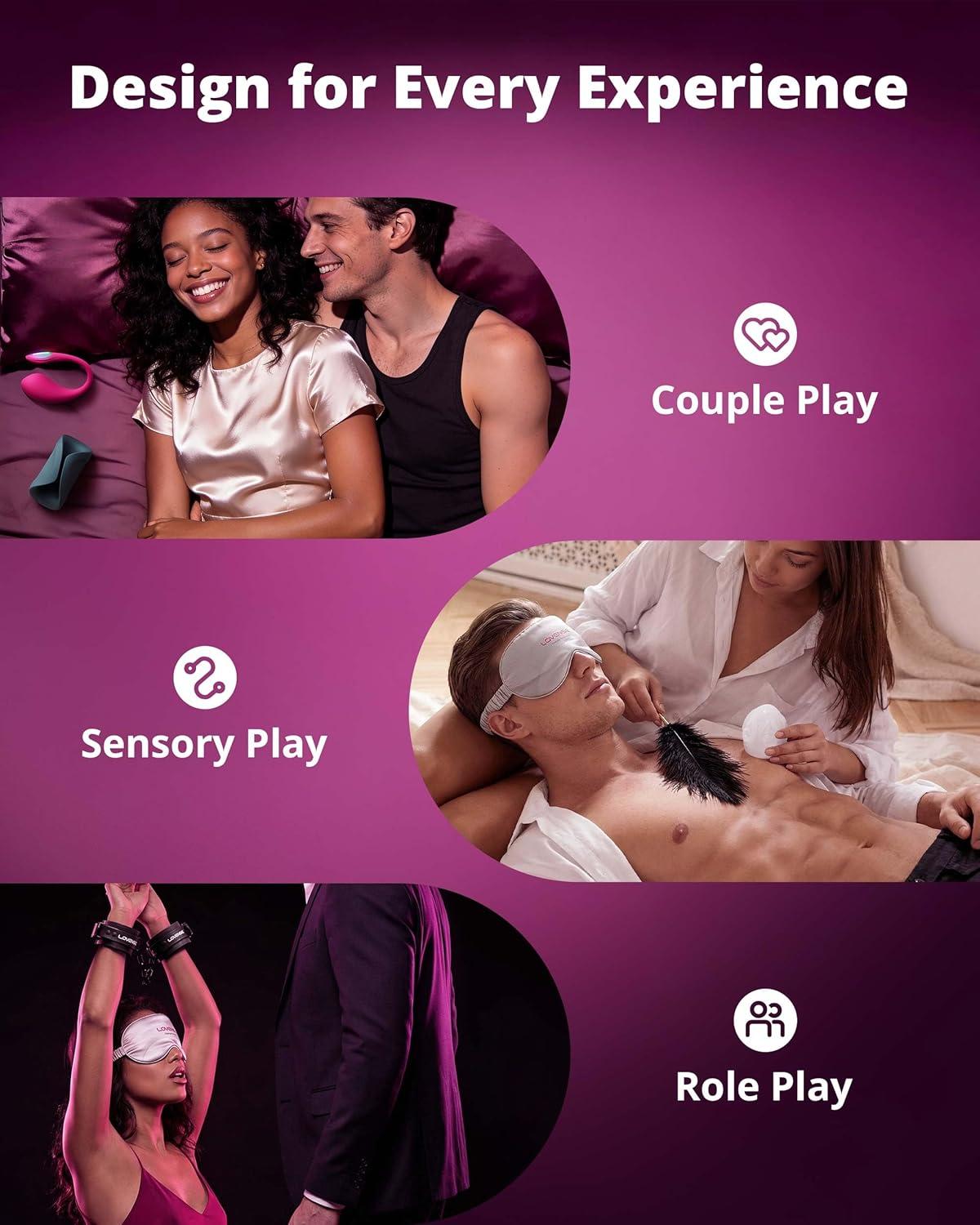 imageLOVENSE Lover Set 2026 App Controlled Couples Kit Waterproof BodySafe Lush 4 Wearable Vibrator Gush 2 Male Masturbator and Accessories Long Distance Relationship Toys Premium Couples Gift Set