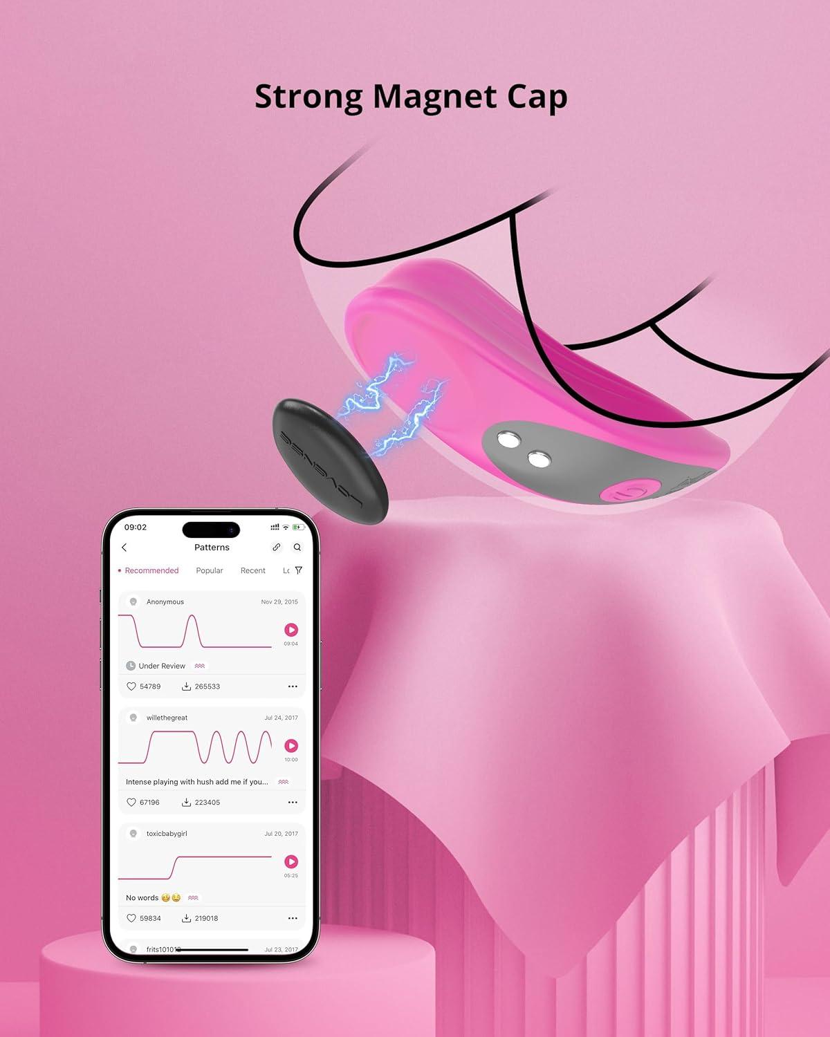 imageLOVENSE Ferri Cap Accessories for Panty Vibrator Sex Toys Black 2 Count