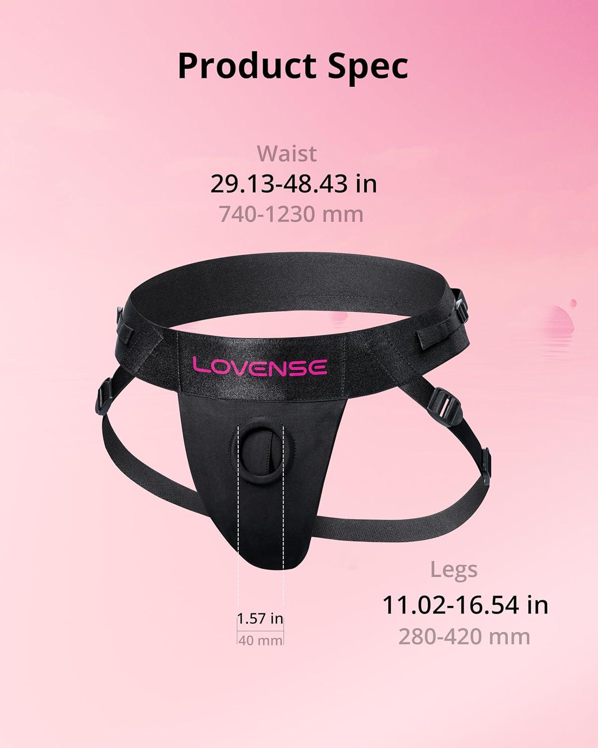 imageLOVENSE Harness for Lapis Strapless StrapOn Dildo Adjustable Strap On Harness Wearable Panties Adult Sex Toy for Women Couples Pegging