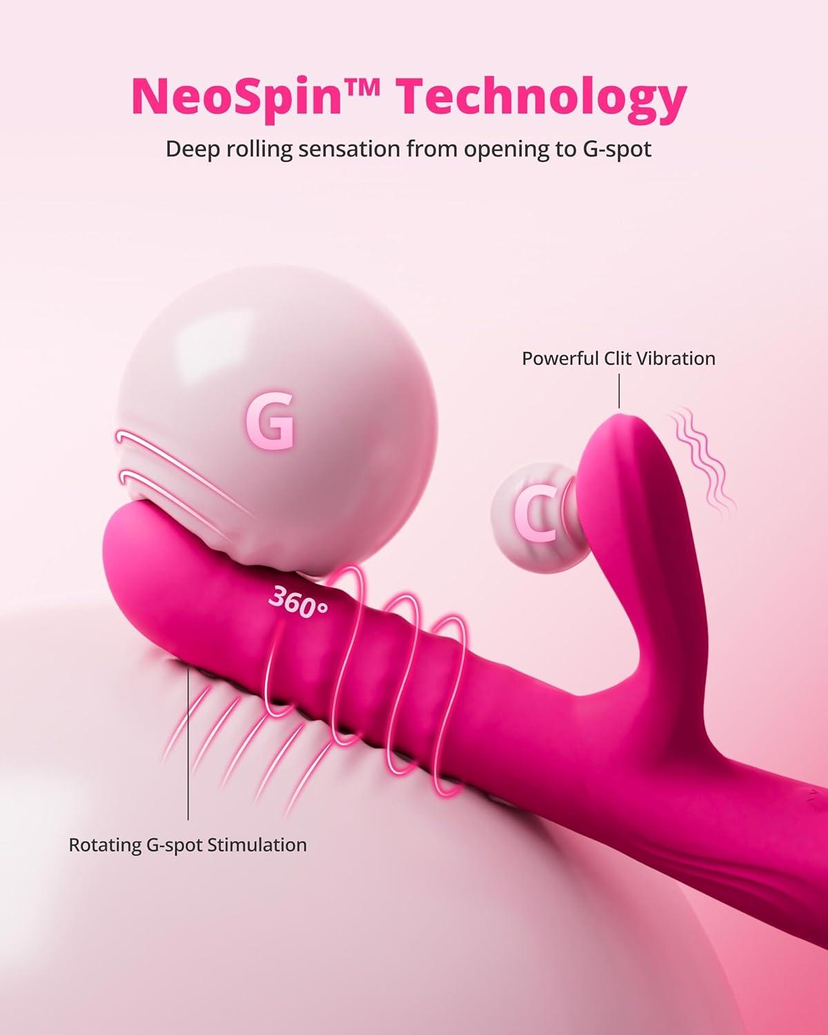 imageLOVENSE Lush 4 Wearable GSpot Vibrator Adult Sex Toys amp Games with LED Light LOVENSE Velvo Rabbit Vibrator with Rotating Beads Powerful GSpot amp Clit Vibrator for Women