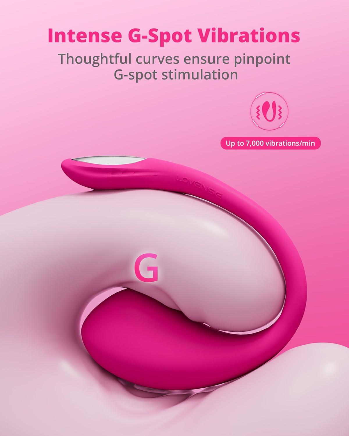 imageLOVENSE Lush 4 Wearable GSpot Vibrator Adult Sex Toys amp Games with LED Light LOVENSE Velvo Rabbit Vibrator with Rotating Beads Powerful GSpot amp Clit Vibrator for Women