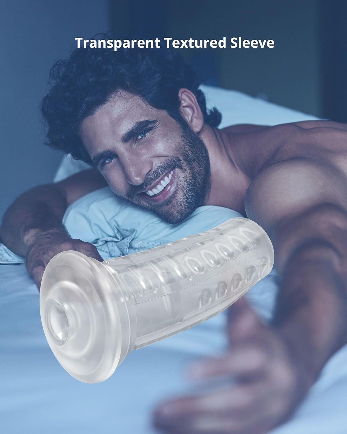 imageLOVENSE Pocket Pussy for Men Max 2 Electric Masturbator Cup Accessories 3D Realistic Crystal Neutral Hole Sleeve