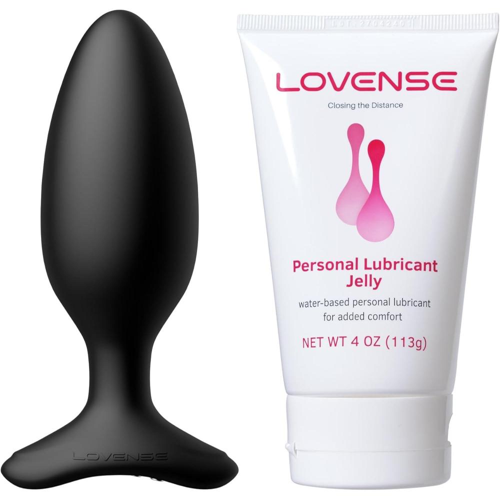 imageLOVENSE Hush 2 Butt Plug Anal Vibrator 175 Anal Plug Sex Toys LOVENSE Personal Lubricant Privacy WaterBased lube NonSticky Lubrication for Men Women and Couples