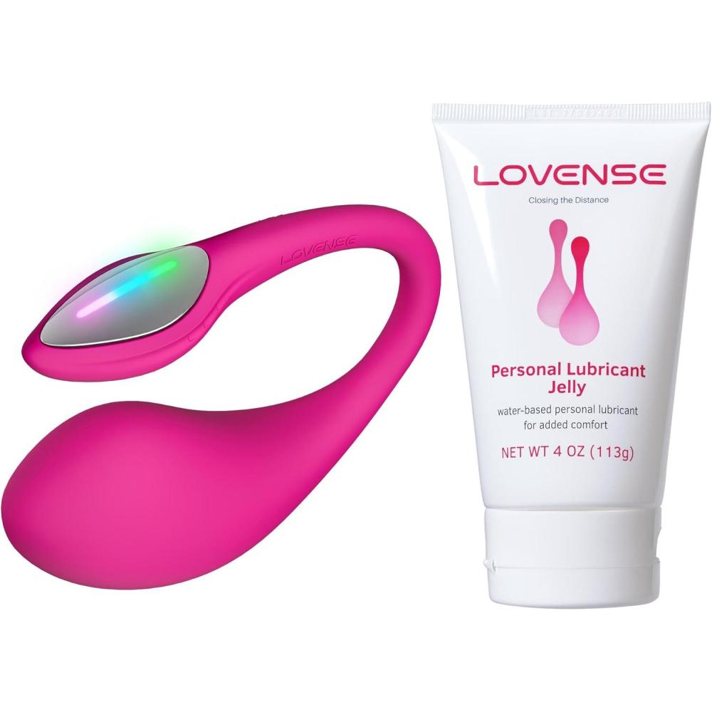 imageLOVENSE Lush 4 Remote Control Wearable Gspot Egg Vibrator for Women LOVENSE Personal Lubricant Privacy WaterBased lube NonSticky Lubrication for Men Women and Couples