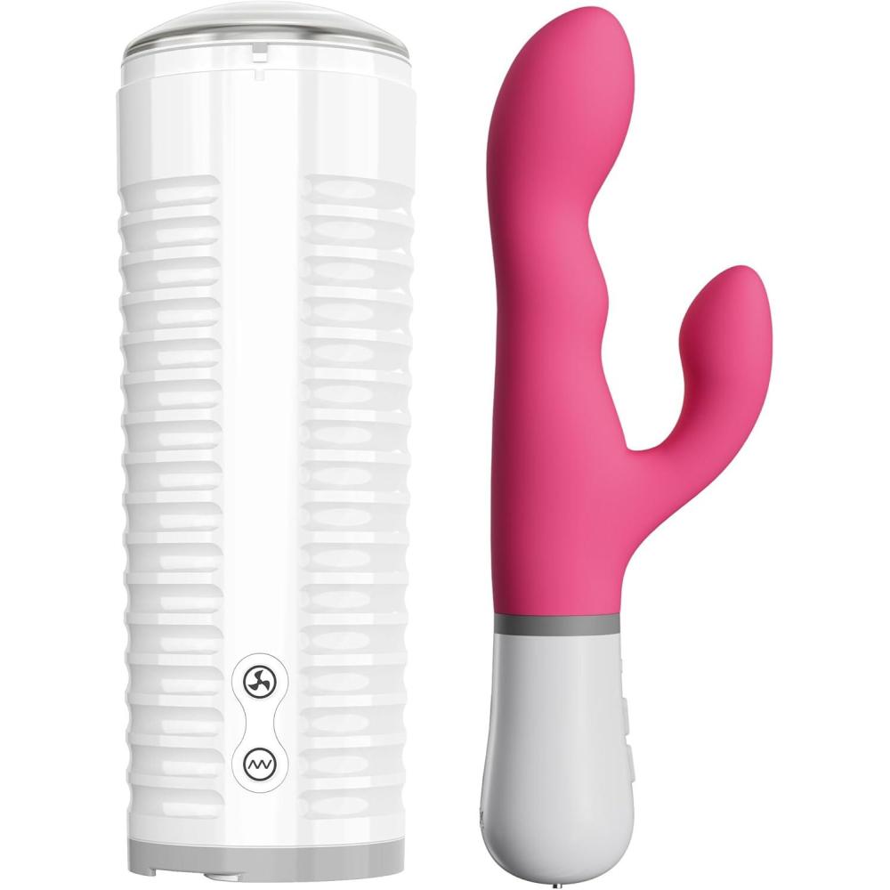 imageLOVENSE Max 2 Male Masturbator Cup Sex Toys for Men LOVENSE Nora Rabbit Vibrator Sex Toys for Women with Remote Control Long Distance Vibrator for Couples Pleasure